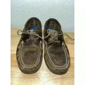 Timberland‎ Men's Classic Leather Boat Shoe Loafer in Brown - Men's Size 8 W